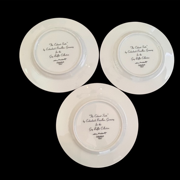 Set of 3 autographed the cabaret suite by eschenbach 8” plate I have 12 for sale - Picture 4 of 5